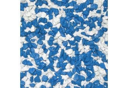 Valge-sinine dekoratiivne killustik SANGRIT WHITE-BLUE
