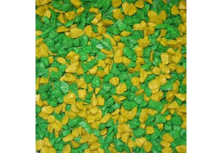 Kollane-roheline dekoratiivne killustik SANGRIT YELLOW-GREEN